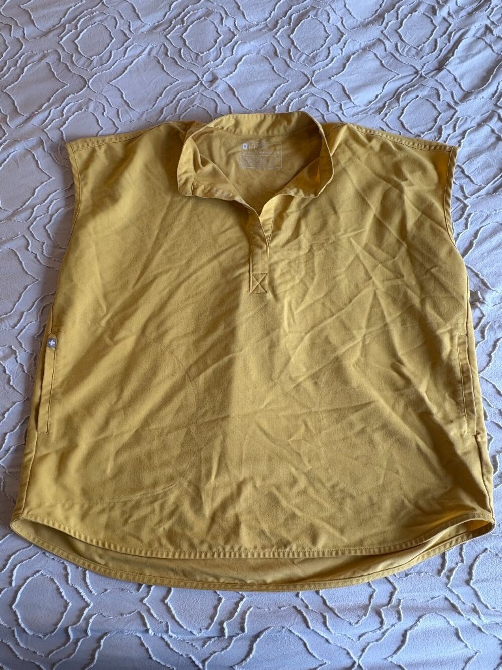 DISCONTINUED Figs Rafaela Scrub Top – Light Gold - Picture 1 of 5